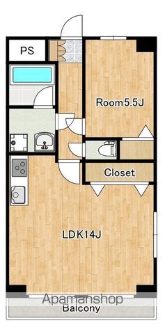 【日野市旭が丘のマンションの間取り】