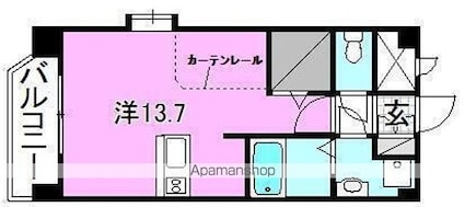グランド・ステージ樽味[1R/35.03m2]の間取図