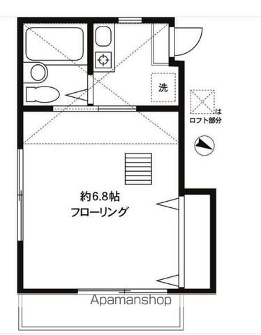 【北区十条仲原のアパートの間取り】