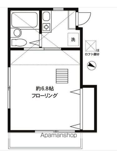 北区十条仲原のアパートの間取り