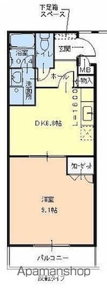 Ｍトゥルケーゼ[1DK/36.71m2]の間取図