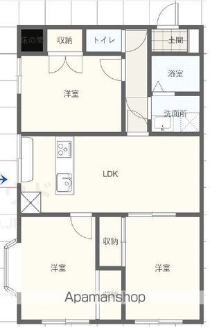 総建みどりハイムの間取り写真