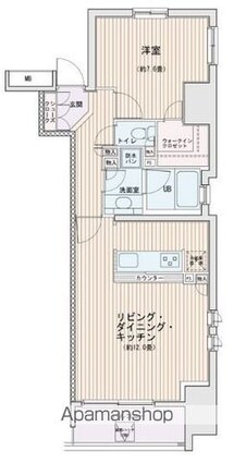 エスティメゾン錦糸町Ⅱ[1LDK/54.89m2]の間取図