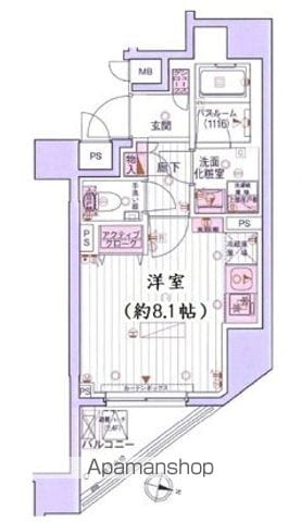 デュオヴェール飯田橋の間取り写真
