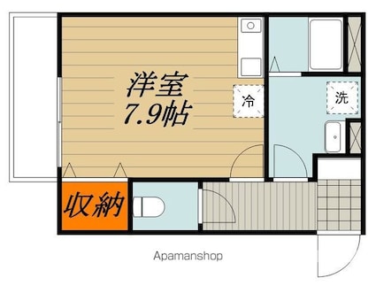 フレーミー仙川[1R/24.22m2]の間取図