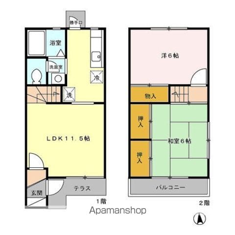 グリーンハイツ柴崎 I番館の間取り写真