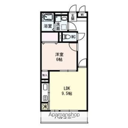 ＱＵＡＬＩＡ[1LDK/41.67m2]の間取図