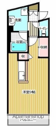 ベアレント[1R/28.44m2]の間取図