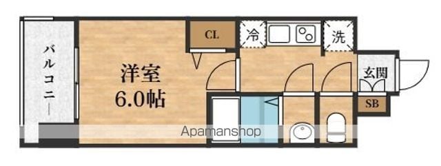 プレサンス京橋GREEN YARDレアルテの間取り写真
