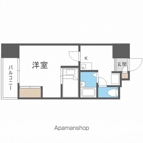 CANVASSすすきのの間取り写真
