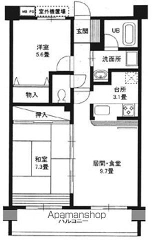 アビタシオンの間取り写真