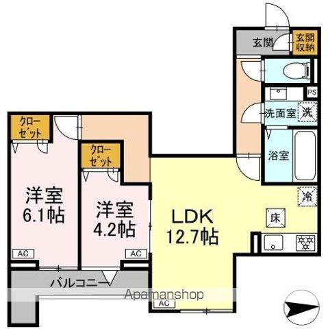 オルテンシアの間取り写真