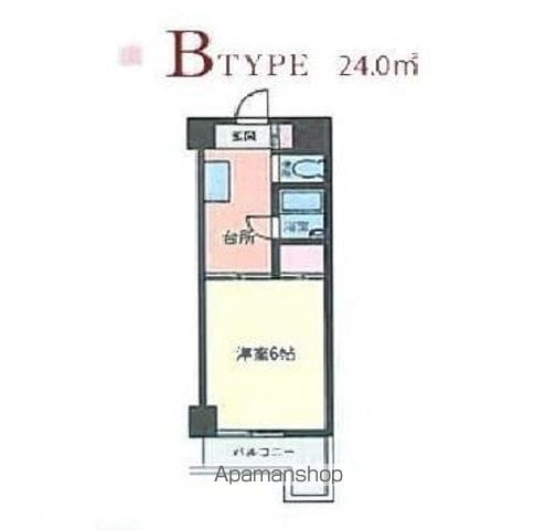 ホワイトマンション西新の間取り写真