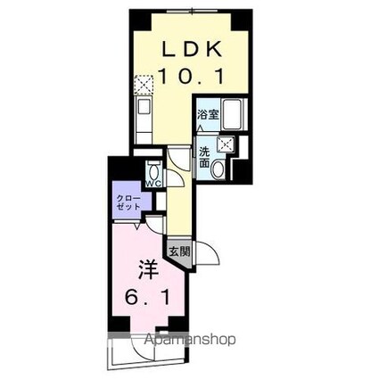 チアーズ千駄木[1LDK/41.58m2]の間取図