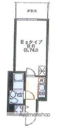 東京都世田谷区代田５丁目[1K/25.18m2]の間取図