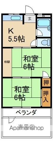 大和田コーポの間取り写真
