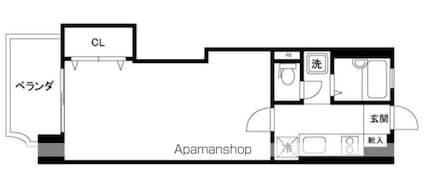 ワコー第三マンション[1K/26.04m2]の間取図