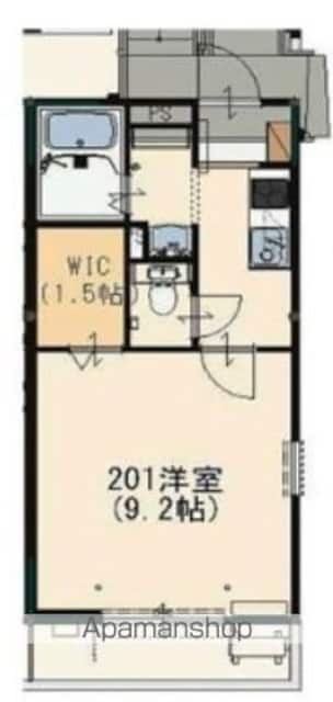 東京都昭島市昭和町１丁目[1K/28.74m2]の間取図