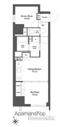 ＴＨＥ　ＧＡＴＥＨＯＵＳＥ浅草雷門[1SDK/41.16m2]の間取図