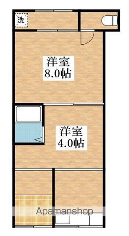 河内天美南アパートの間取り写真