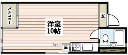 坂上マンション[1R/23m2]の間取図