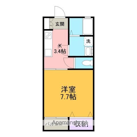 ライトハイツE棟の間取り写真