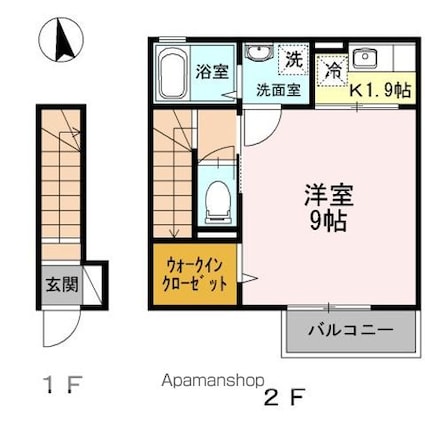 ミズカ　ラトゥール[1K/34.32m2]の間取図