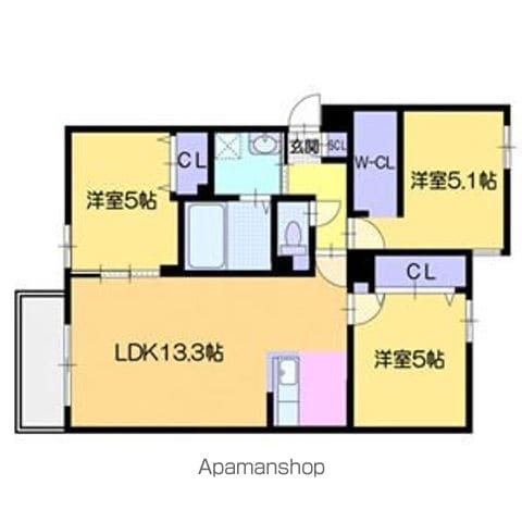仮)シキレジデンス南平岸の間取り写真