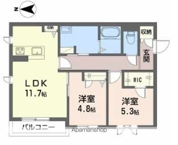 【岩出市川尻のアパートの間取り】