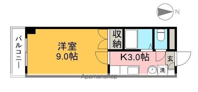 コーポオリエンタルの間取り写真