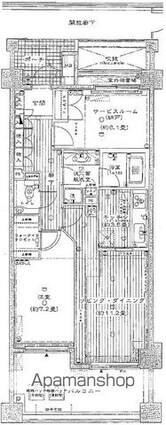 ファミールスクエア中野坂上[1SLDK/66.64m2]の間取図