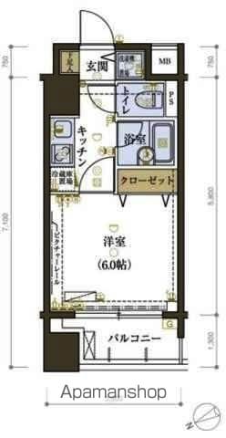 リブシティ中央区築地の間取り写真