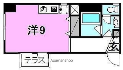 ｋｕｒｉｇｒｅｅ東雲[1R/23.3m2]の間取図