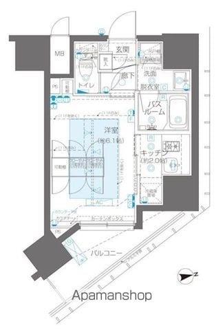 【ＺＯＯＭ新宿御苑前の間取り】