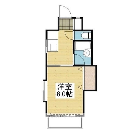 ベルシャトー[1K/21.12m2]の間取図