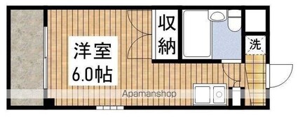 東京都立川市錦町６丁目[1R/18.27m2]の間取図