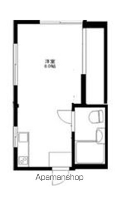 ハウス加内[1R/18m2]の間取図