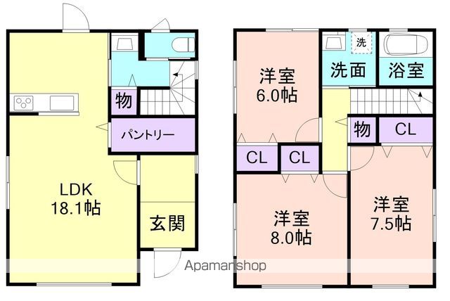 【和歌山市有本の戸建ての間取り】