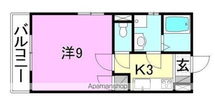 アクセス・スペース・Ｋ[1K/27.75m2]の間取図