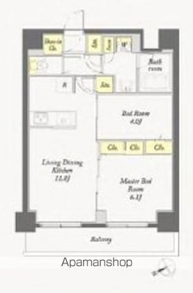 ディームス根岸[2LDK/51.69m2]の間取図