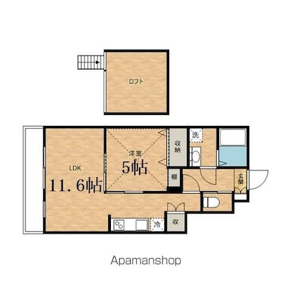 パークアレイ[1LDK/39.37m2]の間取図