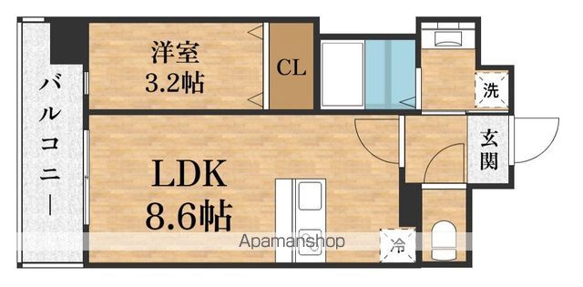 プレサンス京橋GREEN YARDレアルテの間取り写真