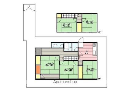 内原戸建１３４－３[5LDK/107m2]の間取図