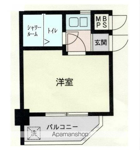 鶴見市場ダイヤモンドマンションの間取り写真