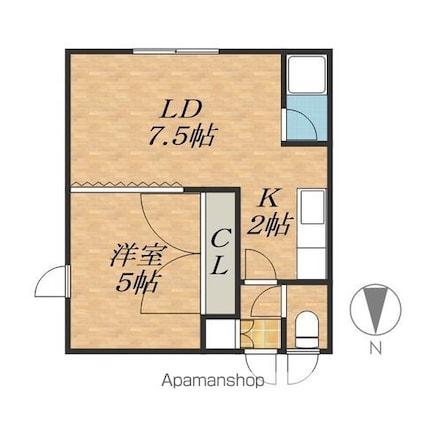 樹族館[1LDK/29.54m2]の間取図