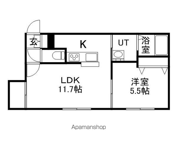 TONY TOWER KITAHIROSHIMAの間取り写真