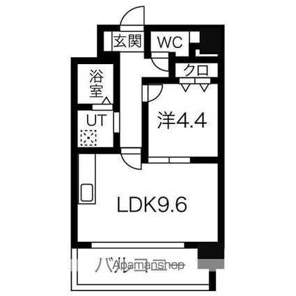 ＧＲＡＣＥ　ＲＥＧＡＬＩＡ[1LDK/37.89m2]の間取図