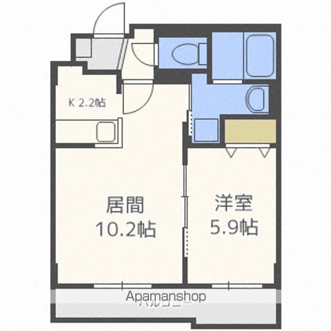 平岸RIVERSIDEの間取り写真