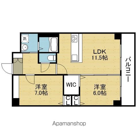 エーデル深江橋の間取り写真