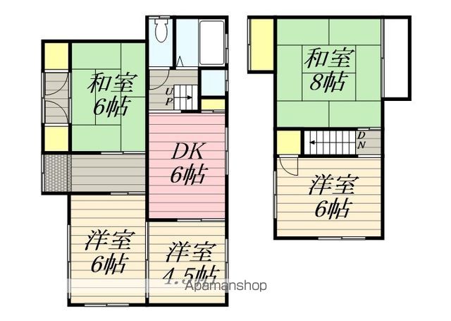 【和歌山市内原の戸建ての間取り】